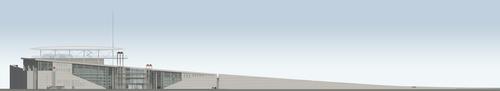Visitors will have a panoramic view of Athens and the coast from the top of the centre's grass roof / Renzo Piano Building Workshop