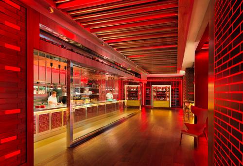 Fireworks Urban Kitchen also features an interactive display kitchen, a whisky and brandy library and a wine bar / Blue Sky Hospitality