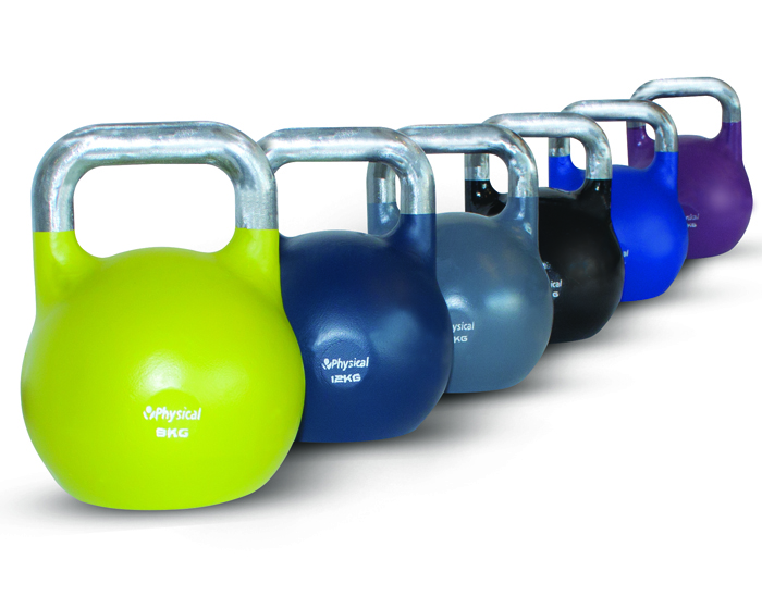 The steel Competition kettlebells have 35mm diameter handles / 