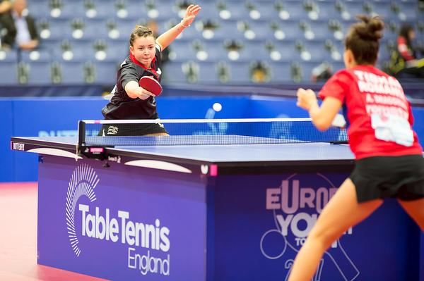 Denise Payet (L) is a member of Table Tennis England’s youth squad