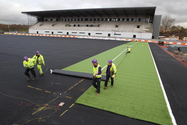 The pitch was supplied and installed by UK-based SIS Group