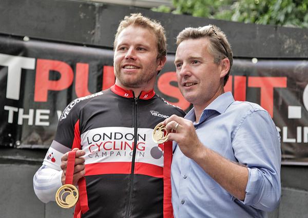 Carl Thompson (right) founded Street Velodrome following London 2012