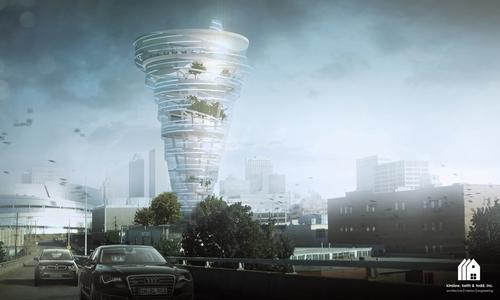 A rendering of the proposed Weather Museum / KKT Architects