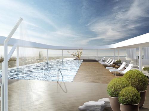 Elements Henninger Turm will have a rooftop pool overlooking Frankfurt