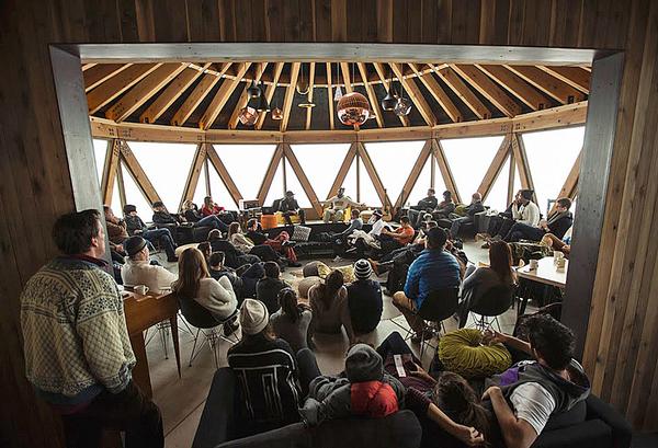 A Summit Series gathering in Skylodge