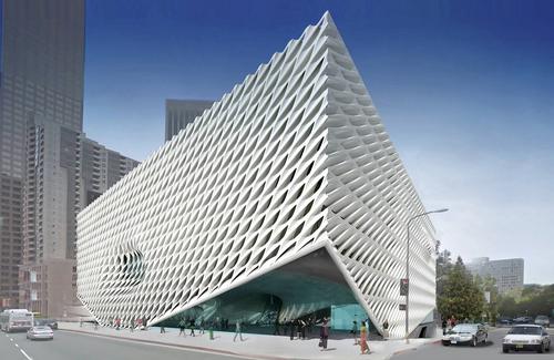 An exterior rendering of the building / The Broad, DS+R and Gensler 