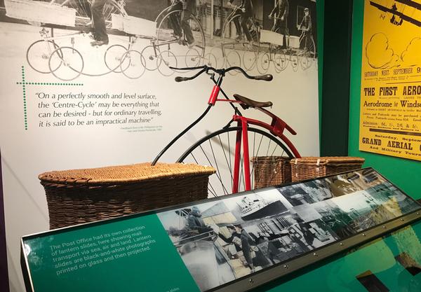 the pentacycle was invented to help deliver parcels, but was almost impossible to ride
