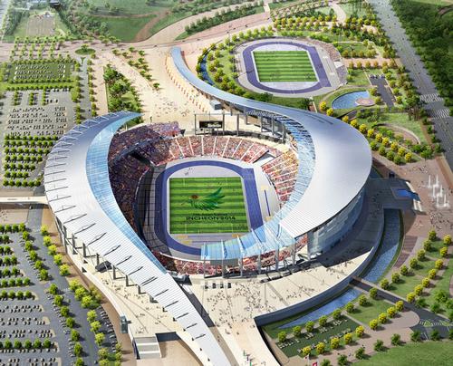 International sports specialists Populous designed the Incheon Asiad Main Stadium / Populous