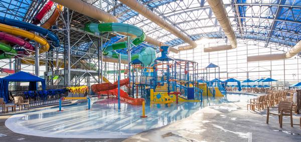The family-focused waterpark offers a huge aquaplay structure for younger kids and lots of food and beverage options