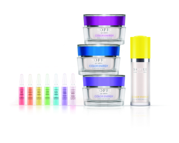 The range uses the energy potential from plants, gems and colours to treat skincare concerns / 