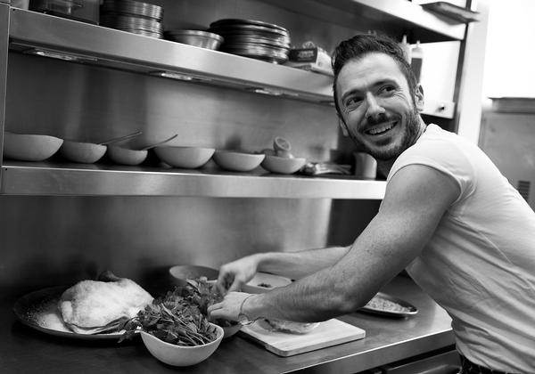 Chef Ollie Dabbous is cooking for a charity event at London Zoo