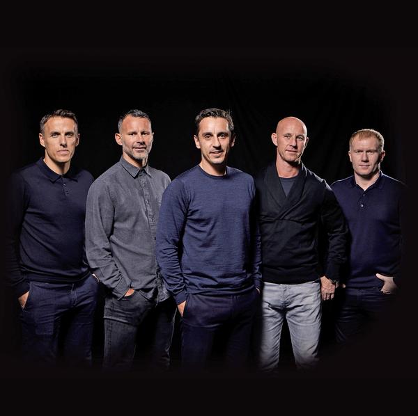 The Class of 92: (from left to right) Phil Neville, Ryan Giggs, Gary Neville, Nicky Butt and Paul Scholes 