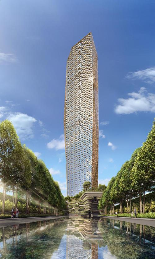 The Trump Tower Mumbai will have a glittering golden façade / Lodha Group