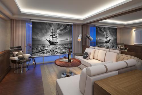 Graves' design followed a nautical theme / Conrad Hotels & Resorts