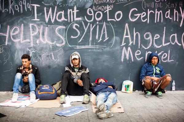 For hundreds of thousands of refugees starting a new life in Europe, football is the only language they share with their new neighbours