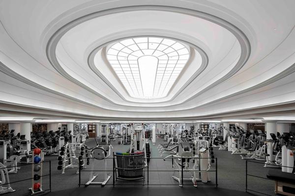Equinox clubs are sympathetic to the space: London’s Kensington club respects its Art Deco history