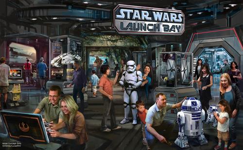 Star Wars Launch Bay will act as a hub for the new Star Wars Land / Disney