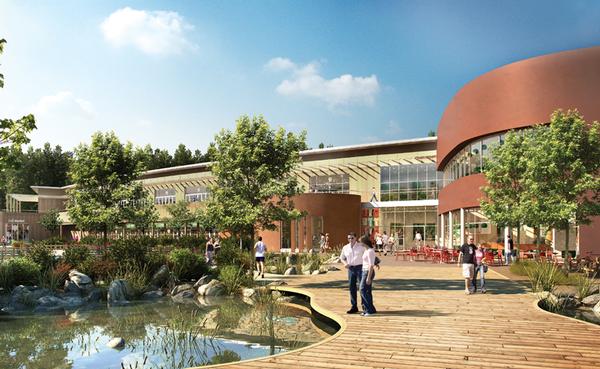 Holder Mathias has designed the leisure buildings for Center Parcs’ new site in Woburn