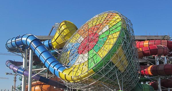A new hybrid ride from ProSlide is under construction at Tieling La Viva in China