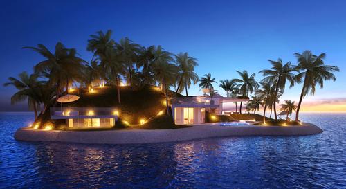 One of the proposed islands to be sold in Dubai / Amillarah Private Islands 