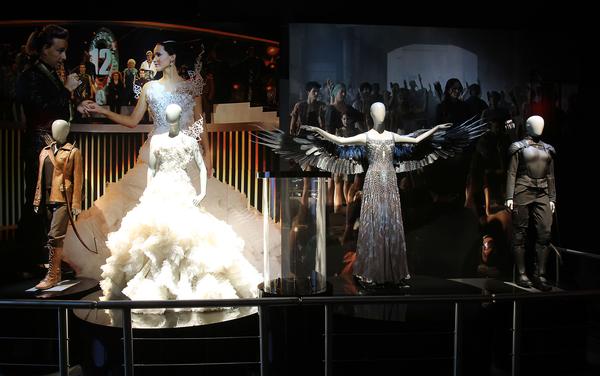 Iconic costumes from
The Hunger Games
are on display / ALL PHOTOS: STARPIX