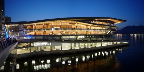The West Building of the Vancouver Convention Center, which was designed by AIA award-winning studio LMN / Bobak Ha'Eri