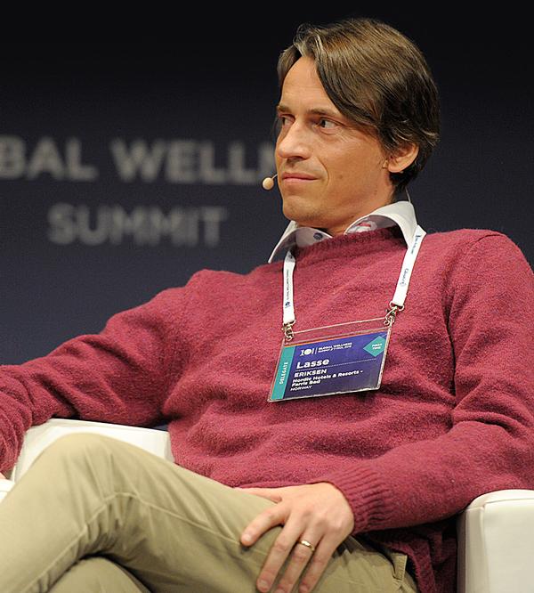 Nordic Hotels’ Lasse Eriksen discussed the sauna aufguss in a panel at the GWS