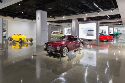 Gallery space extends across three floors / Petersen Automotive Museum