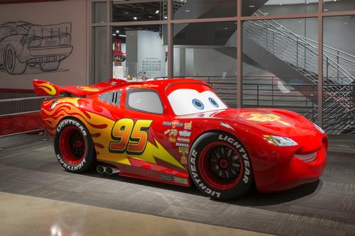 Characters from Pixar's Cars feature heavily in the museum / Petersen Automotive Museum