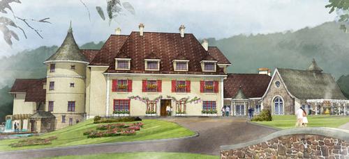 The destination spa has been designed with a French country estate theme