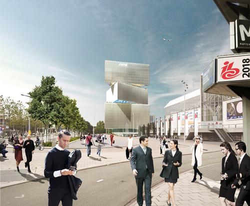 The property will integrate seamlessly with the current Amsterdam RAI complex / NH Hotel Group / OMA