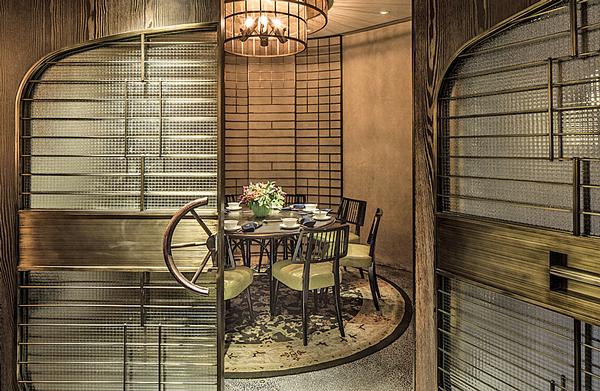 Mott 32 features a large dining area and five private rooms