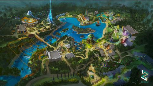 The immersive theme park experience in the Lido Lakes region will be set across 40 hectares 