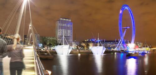 The studio said: 'Our concept aims to restore public recreational activity to the surface of the river' / NBBJ