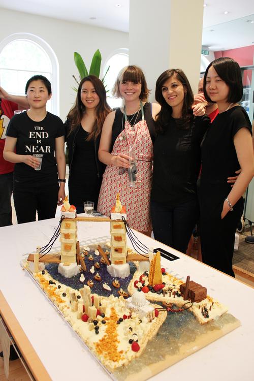 Zaha Hadid Architects took second place with their portrayal of Tower Bridge, including a jelly river and cake flotilla