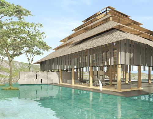 The resort will include a Purovel Spa & Sport as well as a private beach club / Swissotel