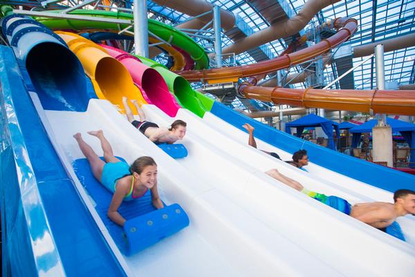 WhiteWater’s mat racer slides are always popular with guests