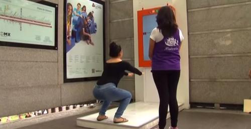 Public health innovation: Squat for a subway ticket