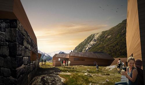 Snøhetta said: 'Mountains can help build relations between the individual self and the outside world, and we wanted our cabins to do the same' / Snøhetta