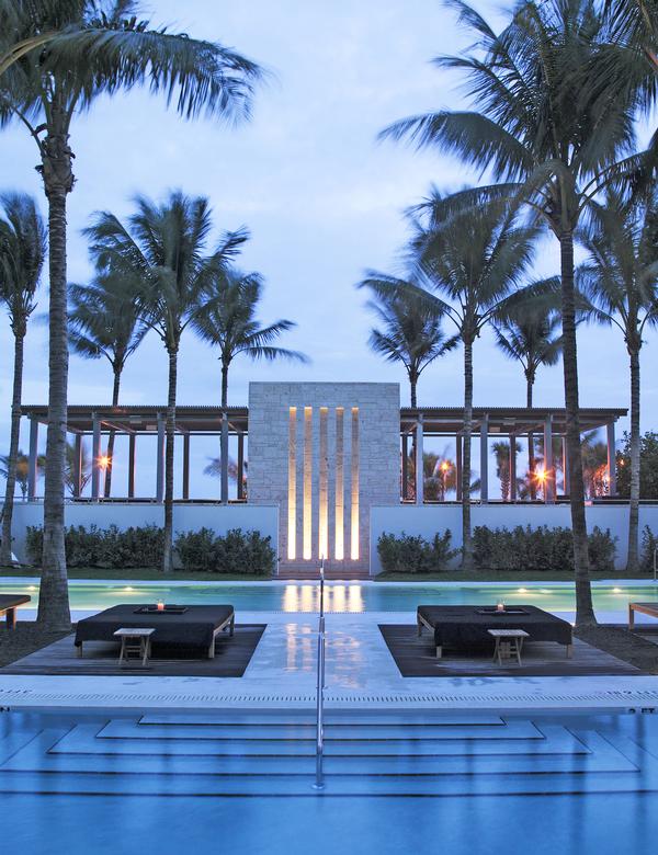 The Setai Miami, Florida, comprises an 87-room hotel and a condominium tower