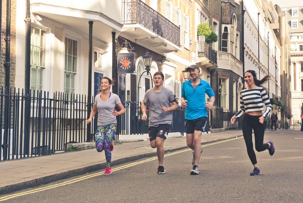 The robo-runner hosts 5km group runs for up to seven participants