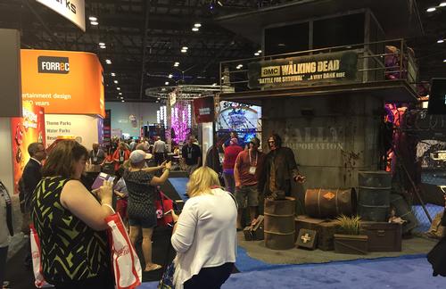 The Sally booth was a big hit with atendees to IAAPA / Tom Anstey