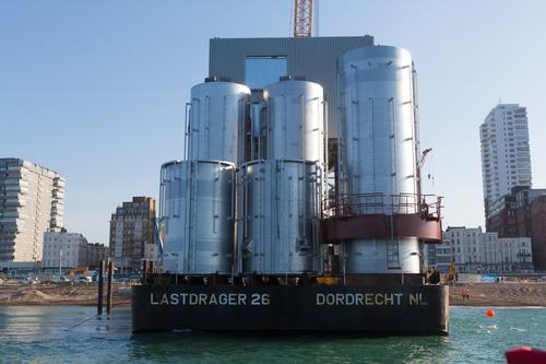 17 steel cans will make up the tower section of the attraction