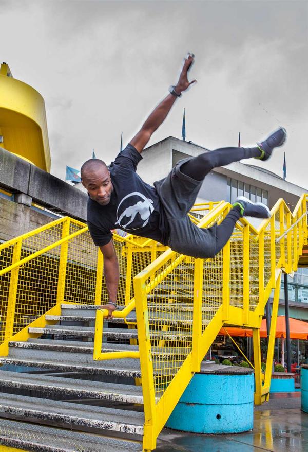 Born in Paris, Foucan is credited as being the founder of freerunning and one of the early developers of Parkour