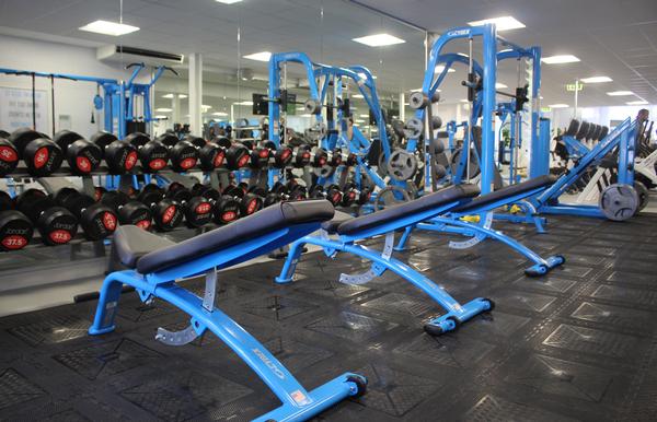 The gym is equipped with customised Cybex equipment