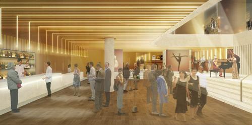 The Linbury Foyer will also be vastly opened up / Stanton Williams 