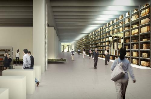 Visitors will be able to watch archaeologists restoring the ancient exhibits / Foster + Partners