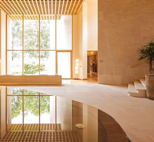 The buildings are designed by Majorcan architects Esteva I Esteva Arquitectura and are light and airy inside / Vana