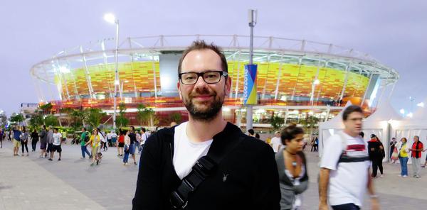 Dan Savage designed the sound for the DOW Olympic Experience, which was developed over six months