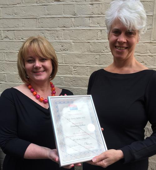 Liz Terry honoured with Tourism Society fellowship 